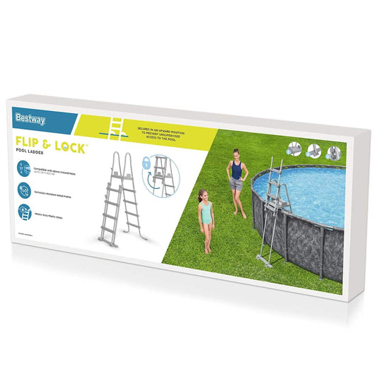 93325 Bestway Flowclear 4-Step Safety Pool Ladder 132 cm