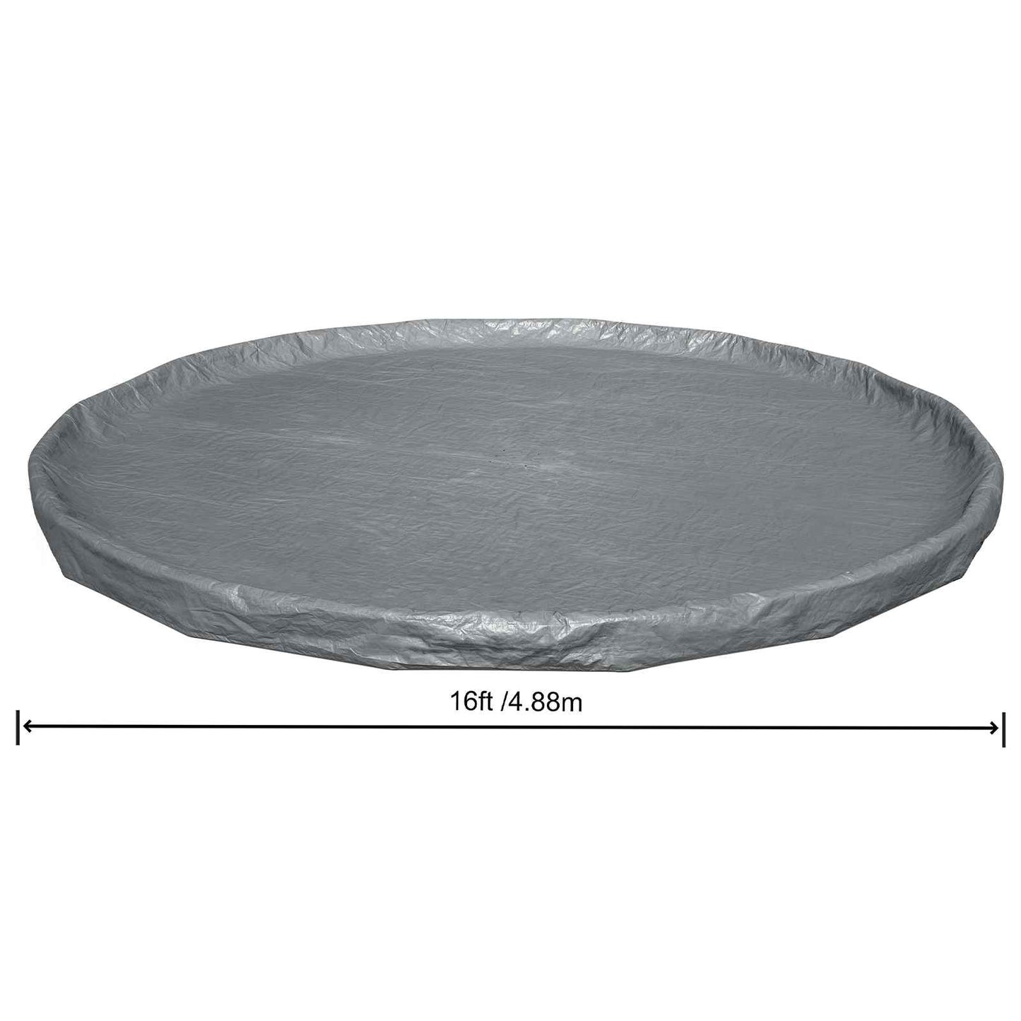 Bestway Pool Cover Ø4.88 m Round Polyester Grey
