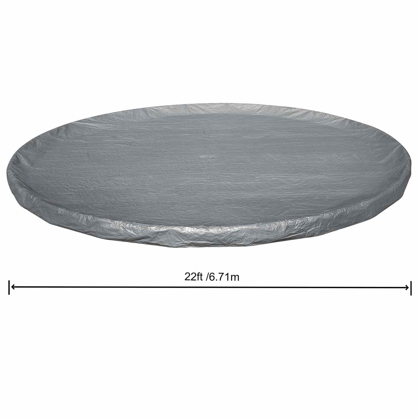 Bestway Pool Cover Ø6.71 m Round Polyester Grey