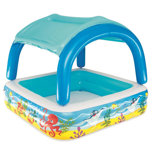 91619 Bestway Canopy Play Pool Blue 140x140x114 cm 52192