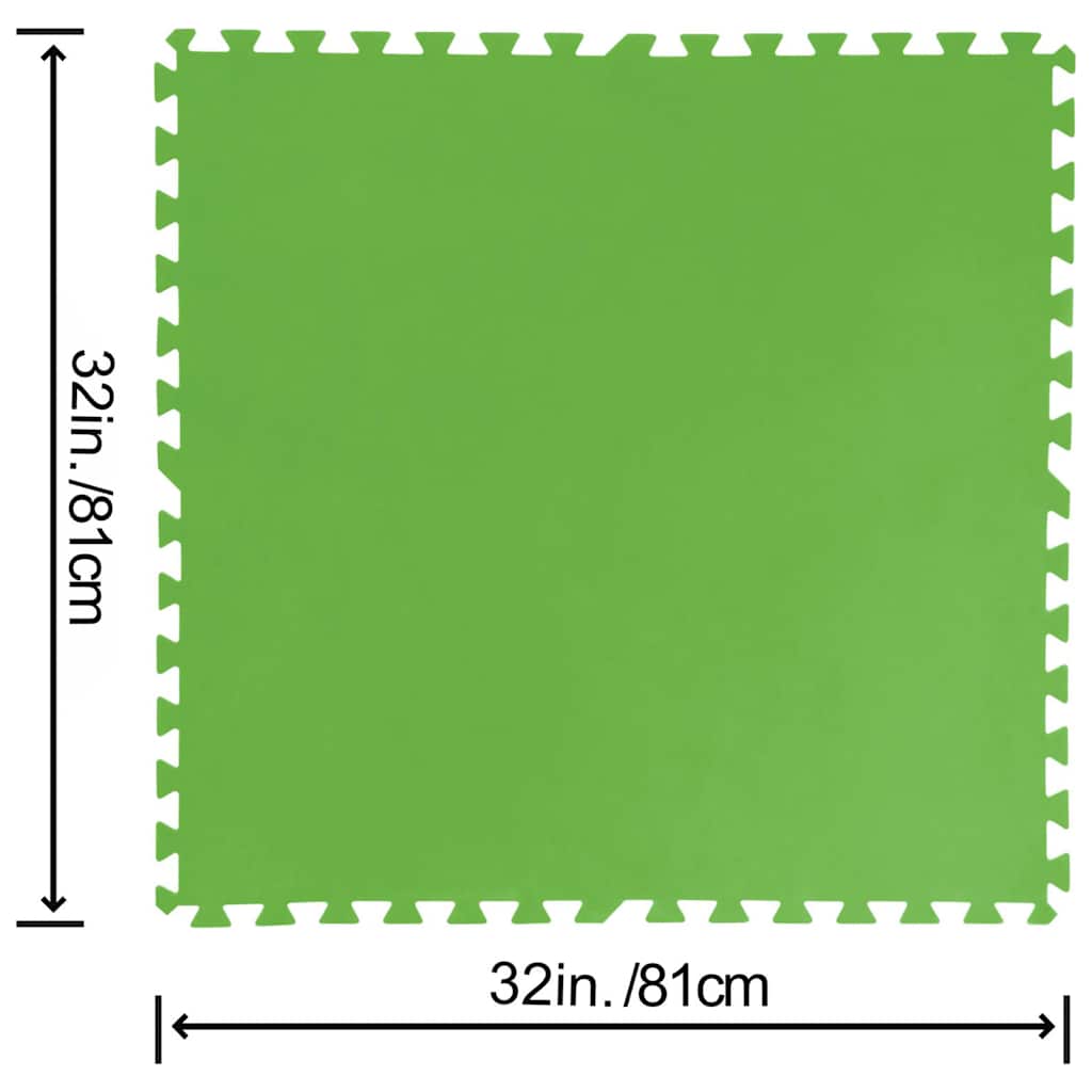 Bestway Flowclear Floor Protectors 9 pcs Green 5,47 m²