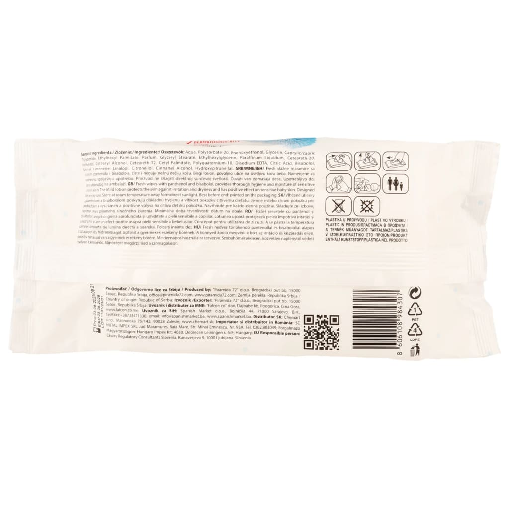 vidaXL Baby Wipes 10 Packs 720 Wipes