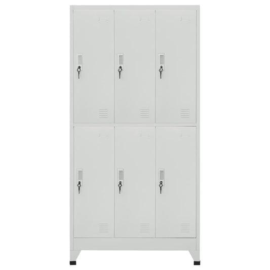 vidaXL Locker Cabinet | Grey | High-quality steel | Large | Locker Cabinet