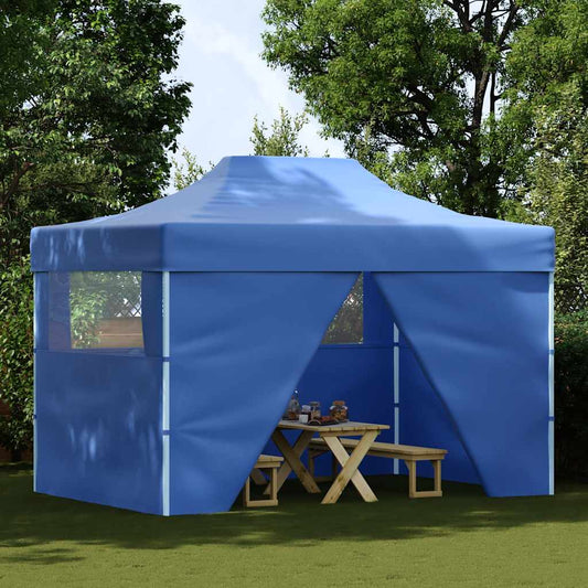 vidaXL Marquee | Blue | 600D Oxford fabric with PVC coating, Powder-coated steel