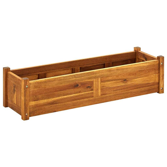 42566 vidaXL Garden Raised Bed Acacia Wood 100x30x25 cm