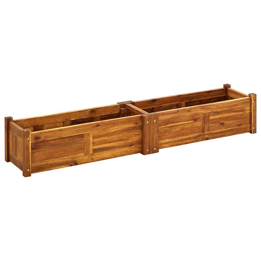 42567 vidaXL Garden Raised Bed Acacia Wood 150x30x25 cm