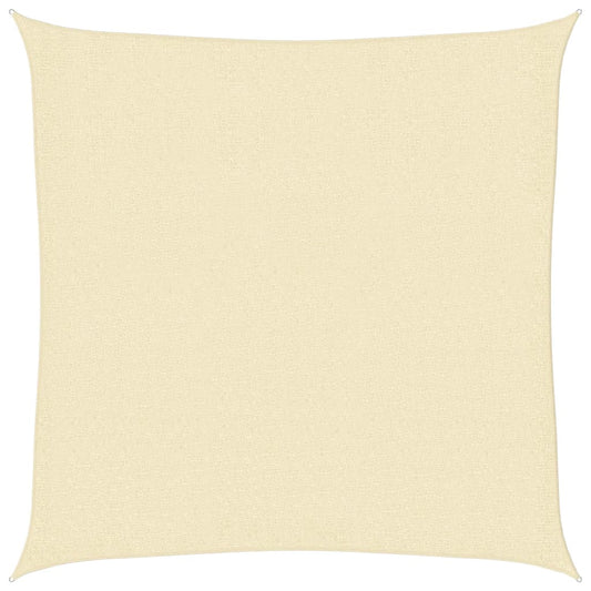 vidaXL Sunshade Sail HDPE Square 2x2 m Cream