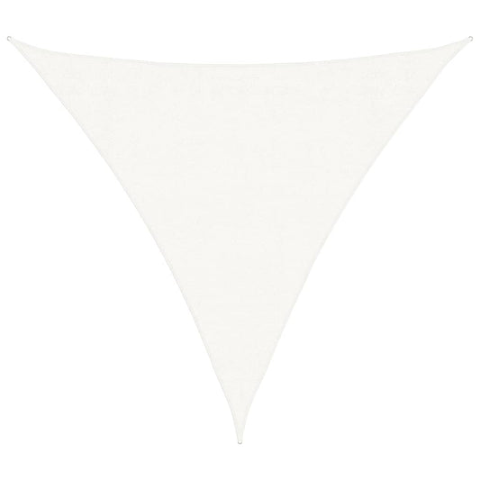 vidaXL Sunshade Sail HDPE Triangular 3.6x3.6x3.6 m White