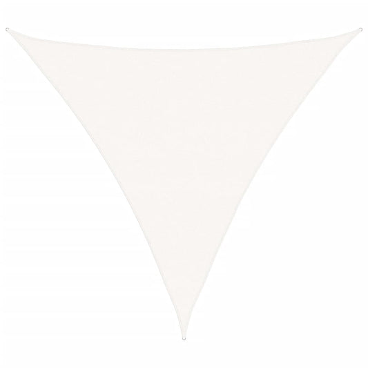 vidaXL Sunshade Sail HDPE Triangular 5x5x5 m White