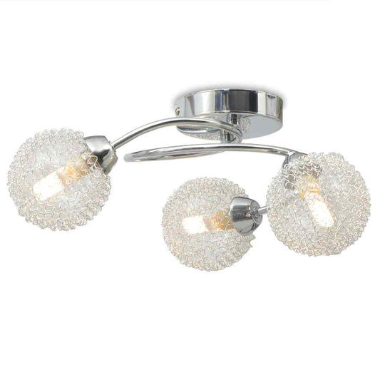 50487 vidaXL Ceiling Lamp with 3 LED Bulbs G9 120 W