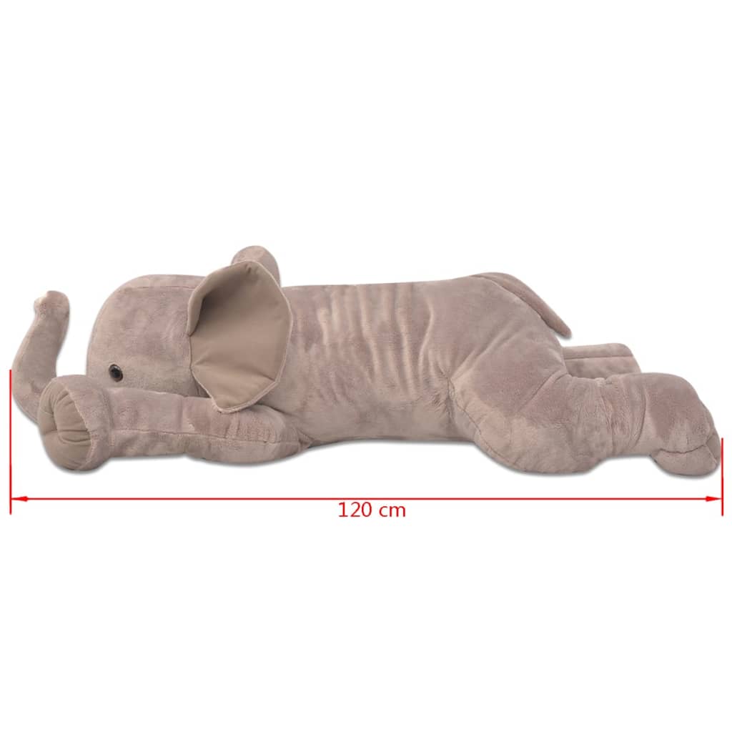 vidaXL Plush Cuddly Toy Elephant XXL 120 cm