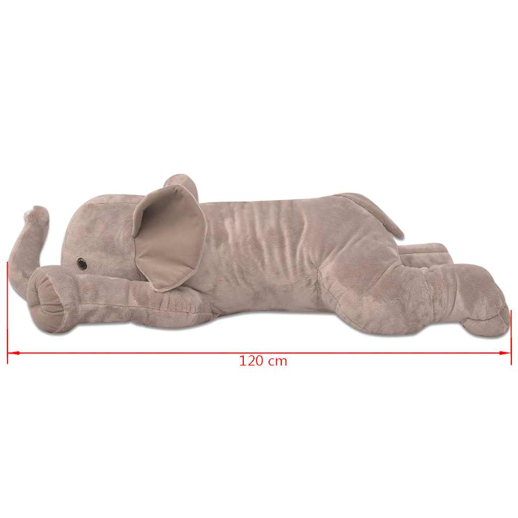 vidaXL Plush Cuddly Toy Elephant XXL 120 cm