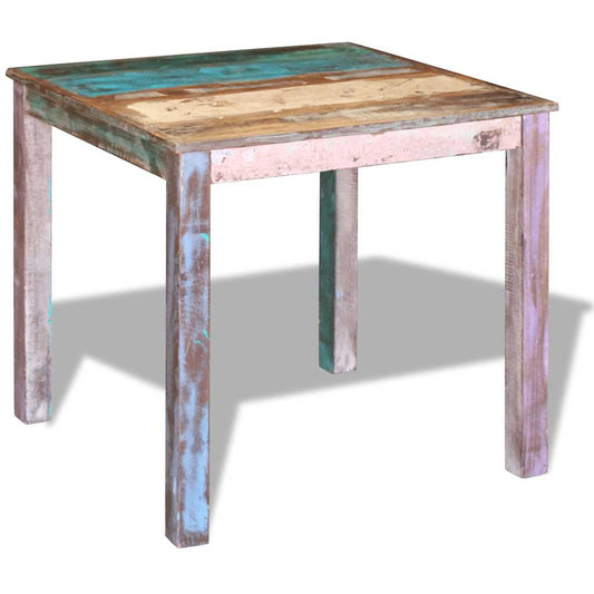 243452 vidaXL Dining Table Solid Reclaimed Wood 80x82x76 cm
