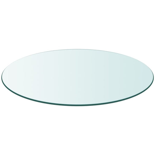 vidaXL Replacement Table Top | Clear | Tempered Glass | 30 cm Diameter | Durable
