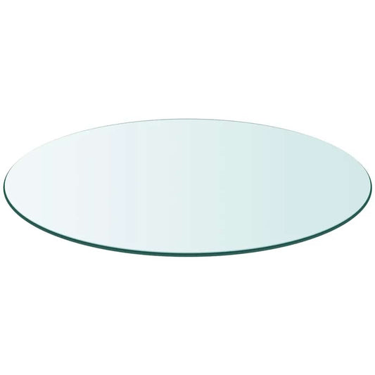 243630 vidaXL Table Top Tempered Glass Round 900 mm