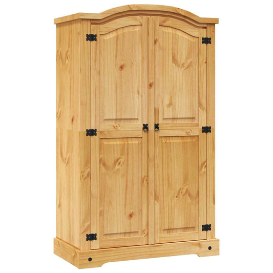 243732 vidaXL Wardrobe Mexican Pine Corona Range 2 Doors