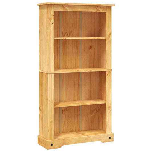 vidaXL 4-Tier Bookcase Mexican Pine Corona Range 80x29x150 cm
