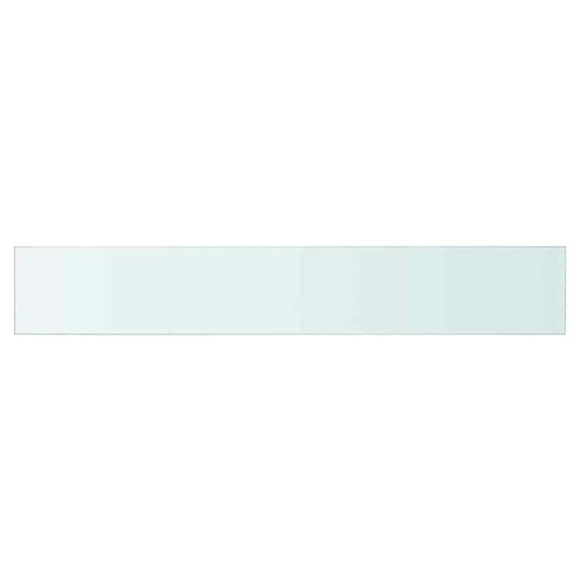 vidaXL Shelf Panel Glass Clear 80x12 cm
