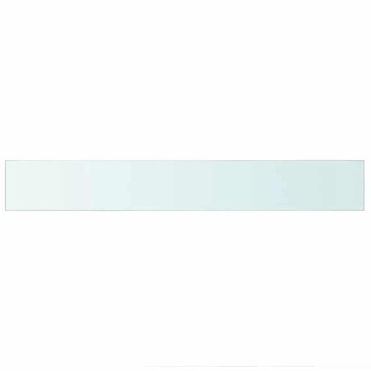 243837 vidaXL Shelf Panel Glass Clear 90x12 cm