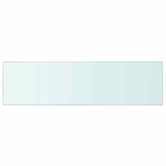 vidaXL Shelf Panel Glass Clear 90x25 cm