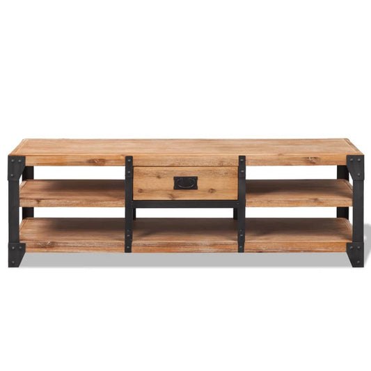 243913 vidaXL TV Stand Solid Acacia Wood 140x40x45 cm