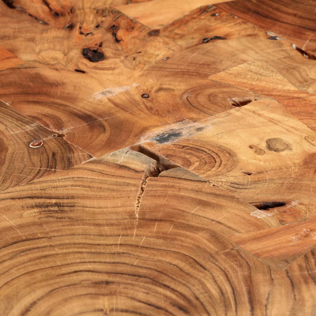 vidaXL Log Bar Table Solid Acacia Wood 90x60x110 cm
