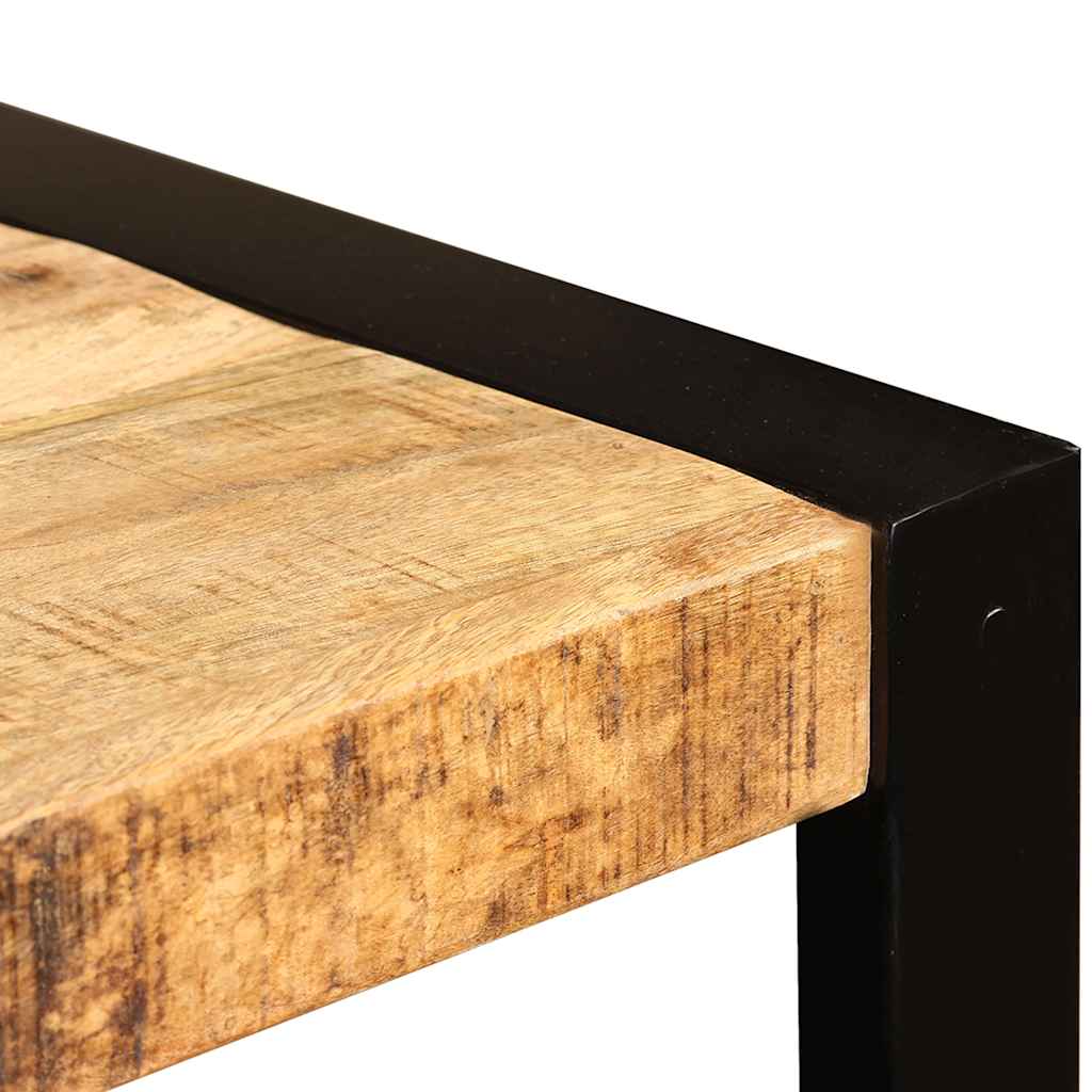 vidaXL Dining Table Solid Rough Mango Wood 120 cm