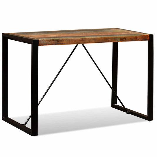 243998 vidaXL Dining Table Solid Reclaimed Wood 120 cm