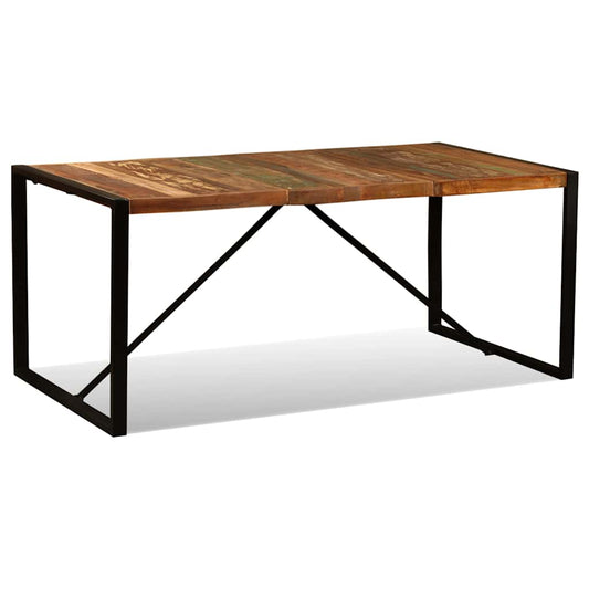 243999 vidaXL Dining Table Solid Reclaimed Wood 180 cm