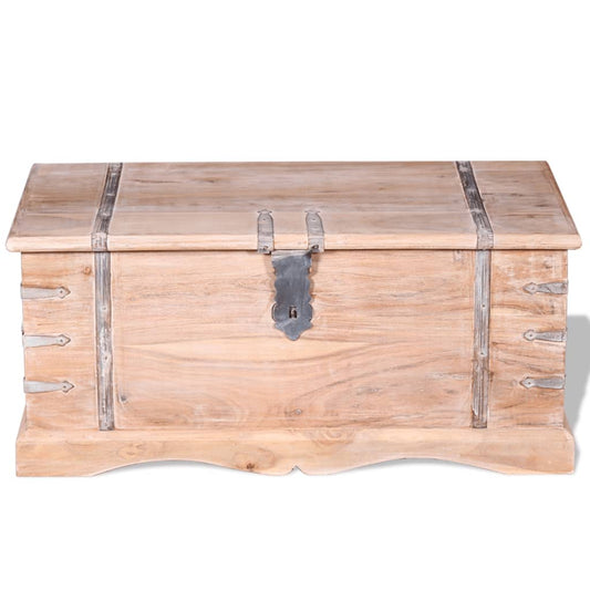 vidaXL Storage Chest | Brown | Solid Acacia wood | Medium | Storage Chest