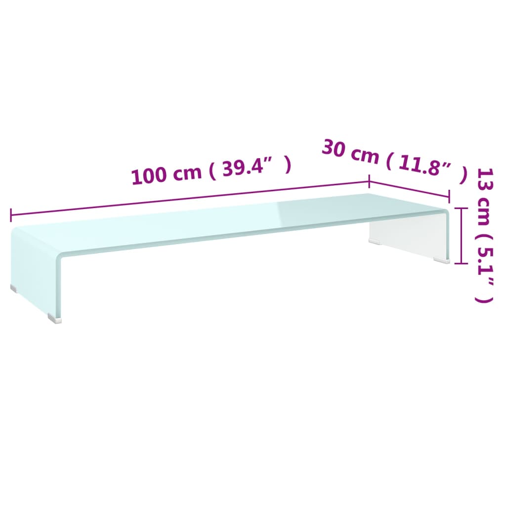 vidaXL TV Stand | Green | Tempered Glass, Plastic | Medium | TV Stand