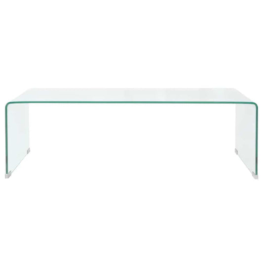 vidaXL Coffee Table | Clear | Tempered safety glass | Coffee Table | Rectangular