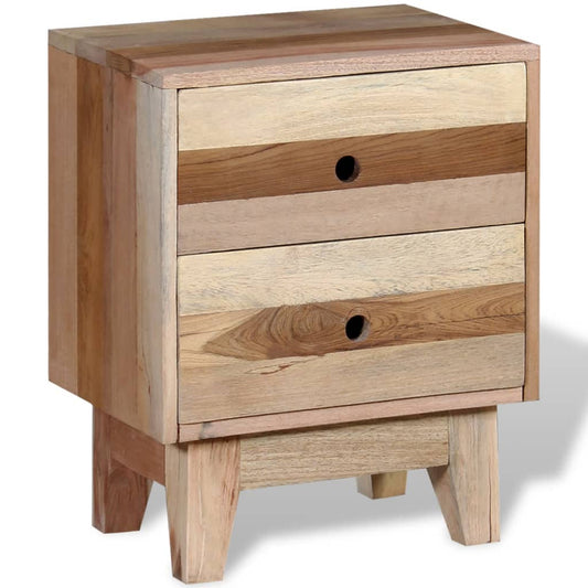 244234 vidaXL Bedside Cabinet Solid Reclaimed Wood