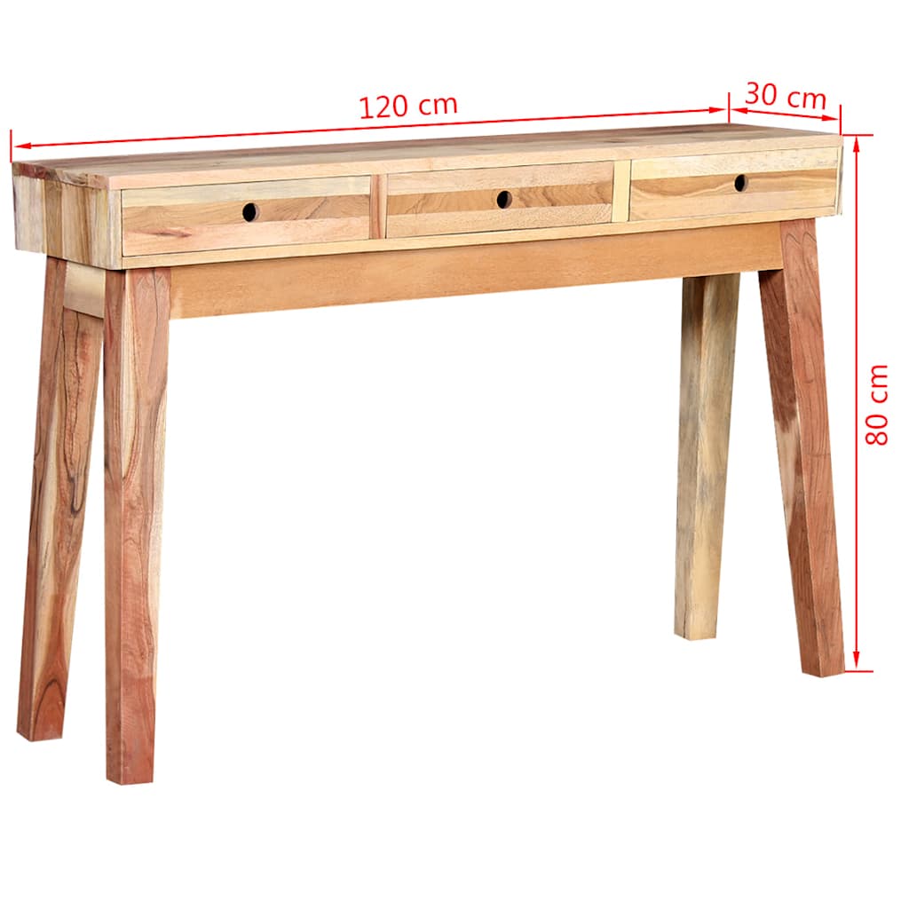 244238 vidaXL Console Table Solid Reclaimed Wood