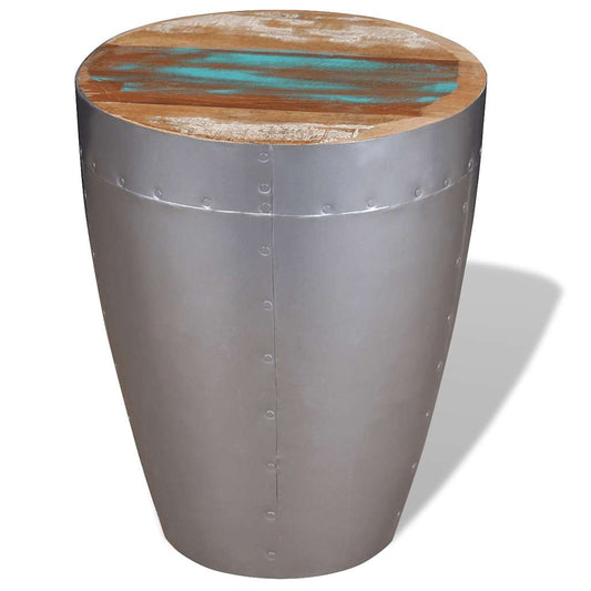 244243 vidaXL Aviator Stool Solid Reclaimed Wood