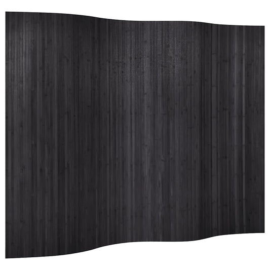 vidaXL Room Divider Bamboo Grey Width 250 cm Height 165 cm
