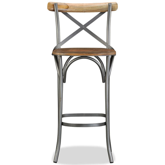 244593 vidaXL Bar Stool Solid Mango Wood