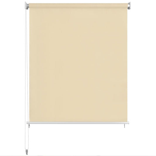 vidaXL Outdoor Roller Blind 145(W)x140(H) cm Cream