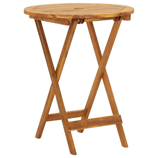 vidaXL Outdoor Bistro Set | Brown | Acacia wood | Compact | Foldable