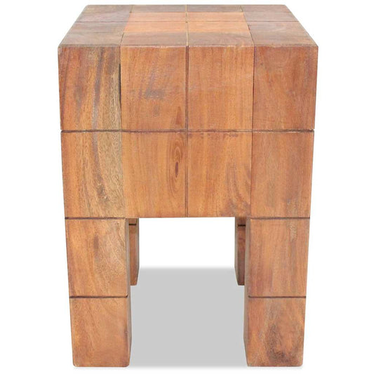 244502 vidaXL Stool Solid Mahogany Wood