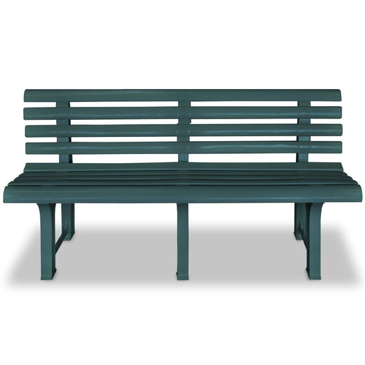 vidaXL Garden Bench | Green | Plastic | Medium | Durable | Garden Bench
