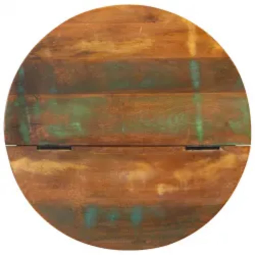 vidaXL Coffee Table Solid Reclaimed Wood White Bowl Shape