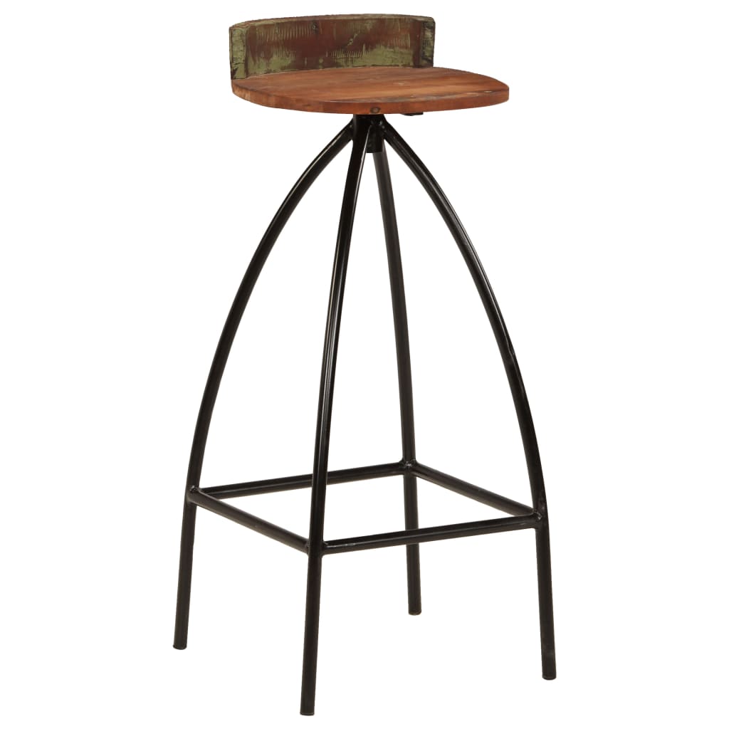 vidaXL Bar Chairs 2 pcs Solid Reclaimed Wood