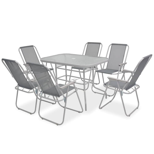 vidaXL Outdoor Dining Set | Grey