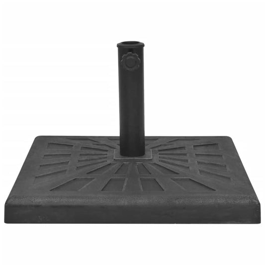 vidaXL Parasol Base Resin Square Black 19 kg