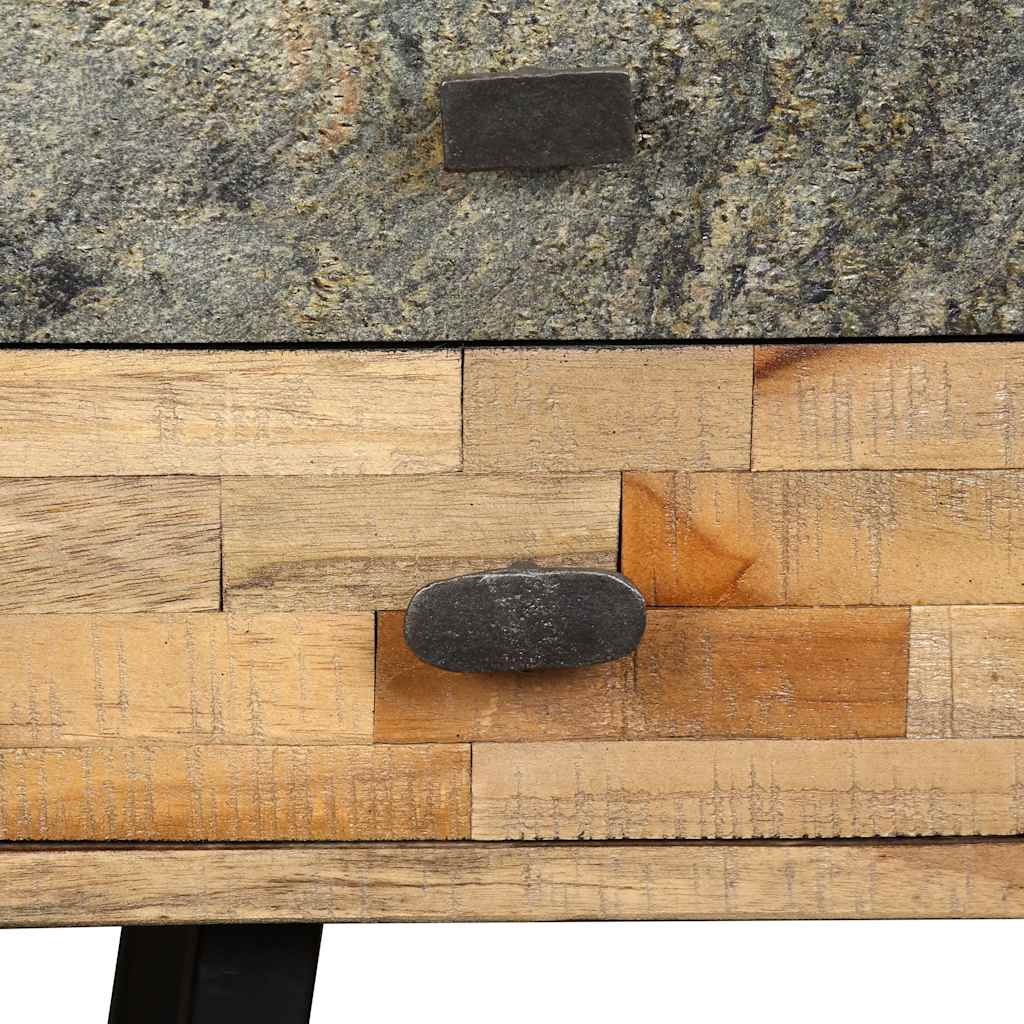 245402 vidaXL Writing Desk Solid Reclaimed Teak 110x50x76 cm