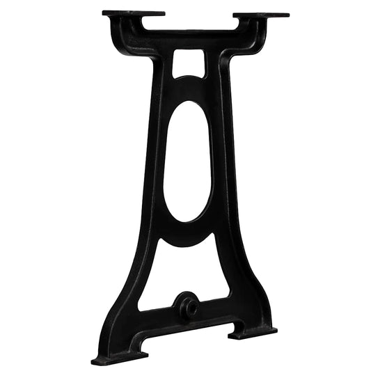 vidaXL Dining Table Leg | Set of 2 | Black | Cast iron | Standard | Durable