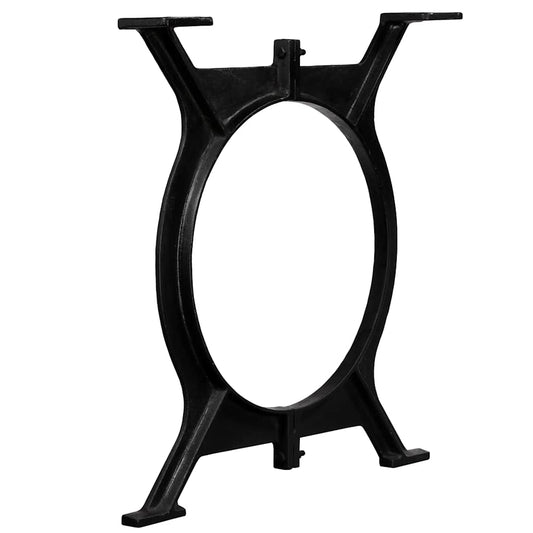 vidaXL Dining Table Leg | Set of 2 | Black | Solid cast iron | Medium | Durable