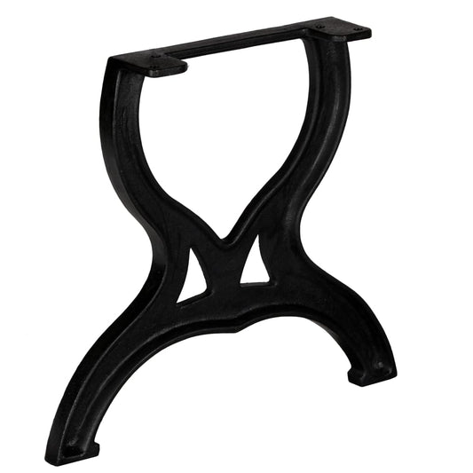vidaXL Coffee Table Leg | Set of 2 | Black | Cast Iron | Medium