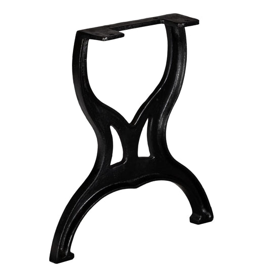 245434 vidaXL Bench Legs 2 pcs X-Frame Cast Iron